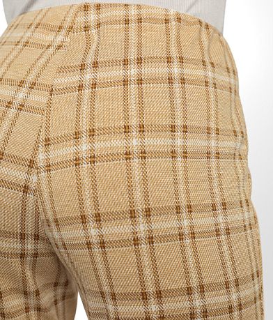 La La Land Plaid Flare Pant BACK_POCKET