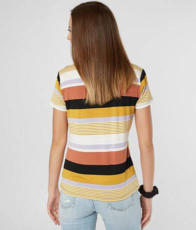 FITZ + EDDI Horizontal Striped T-Shirt back view