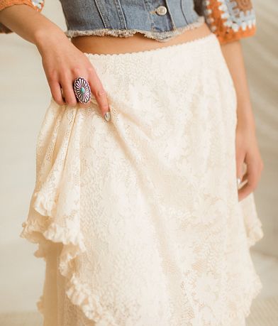 Gimmicks Ruffle Lace Midi Skirt MISC_DETAIL_1