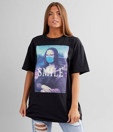 Modish Rebel Masked Mona Lisa T-Shirt MISC_DETAIL_1