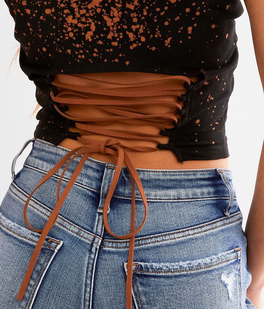 Back Lace-Up T-Shirt