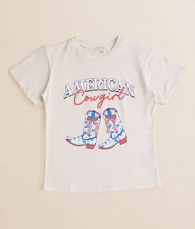 Modish Rebel Girls - American Cowgirl T-Shirt front view