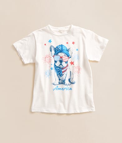 Girls - Red White & Woof T-Shirt