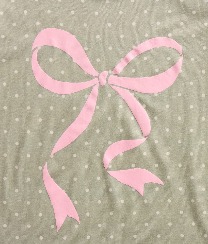 Girls - Polka Dot Bow T-Shirt