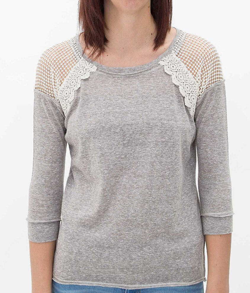Daytrip Pieced Top - Women's Shirts/Blouses in Grey | Buckle