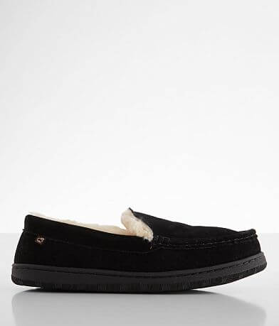 Lamo® Harrison Suede Moccasin Slipper front view