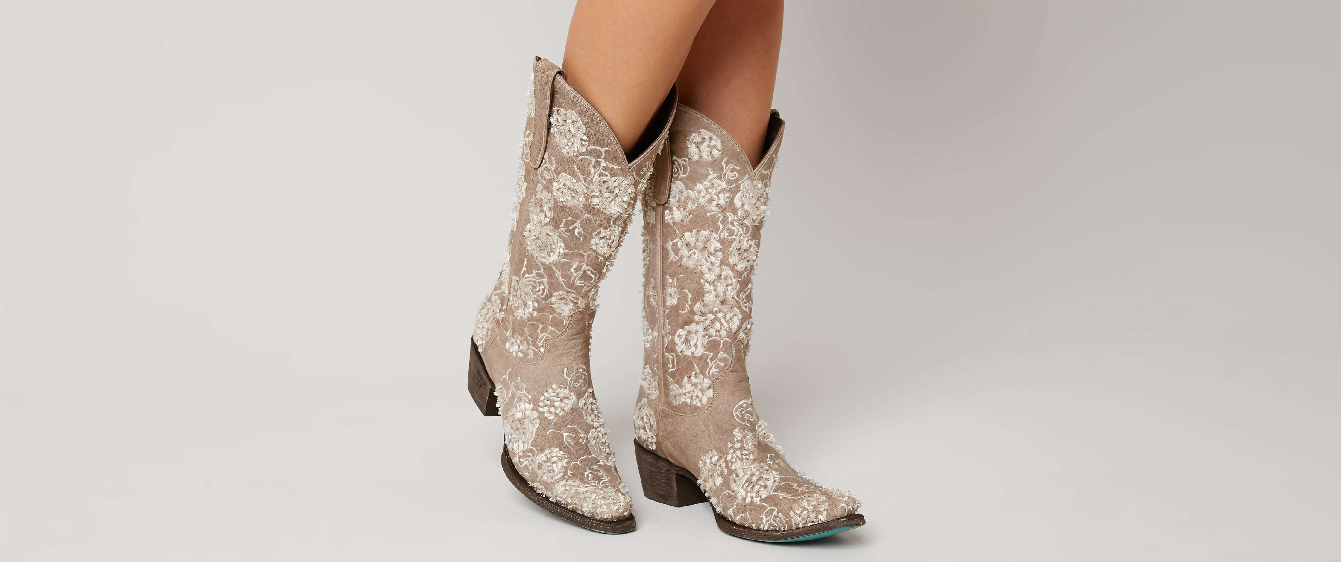 cowboy boots with roses