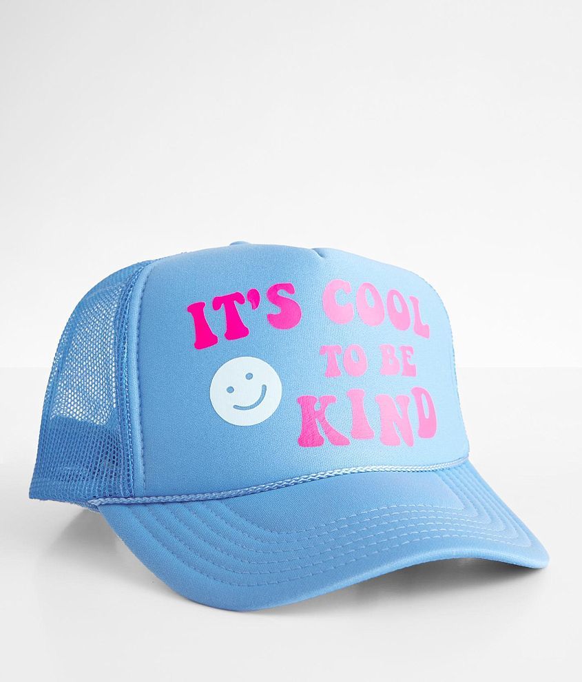 MADLEY. It's Cool To Be Kind Trucker Hat front view