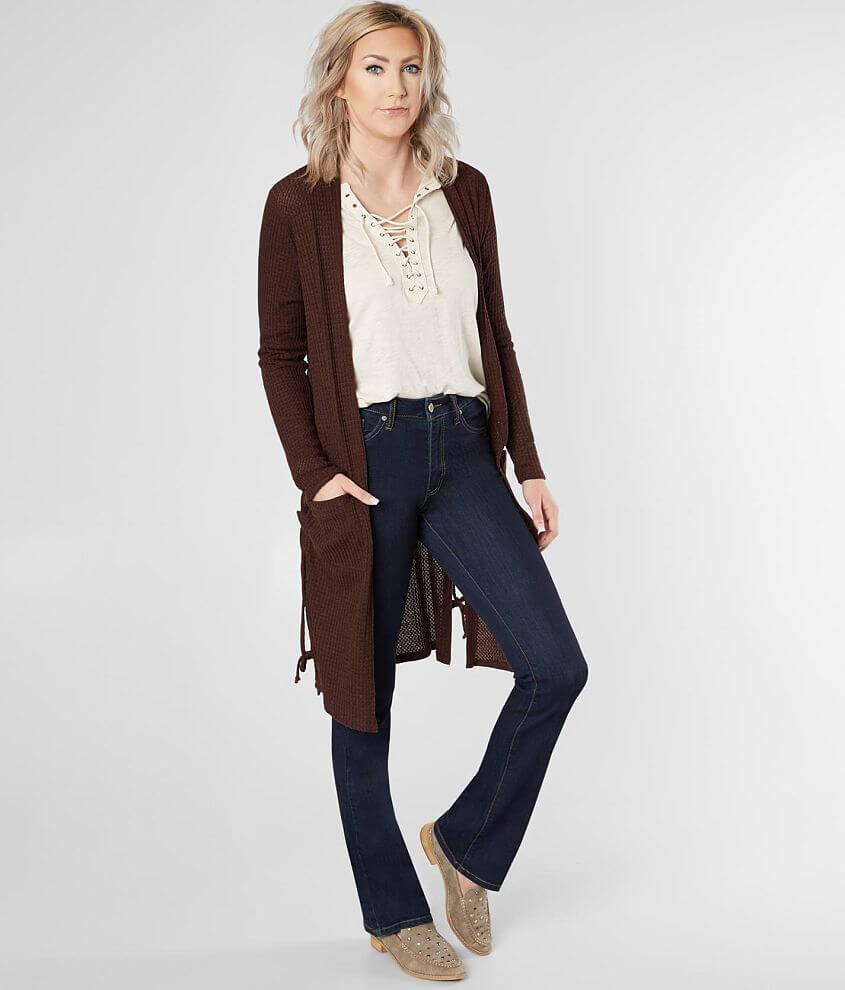 Daytrip Lace-Up Cardigan Sweater
