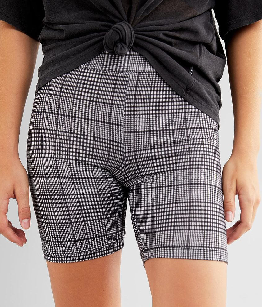 FITZ &#43; EDDI Plaid Knit Biker Short front view