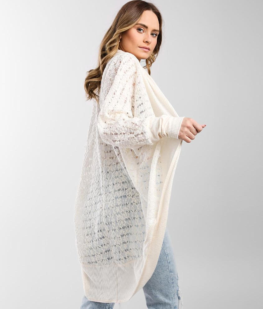 Cream on sale lace cardigan