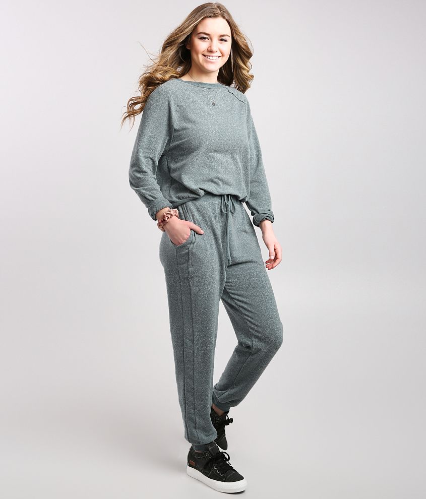 BKE Snow Heather Jogger front view