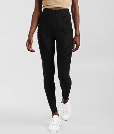 FITZ + EDDI Split Flare Knit Legging - Women's Leggings in Black