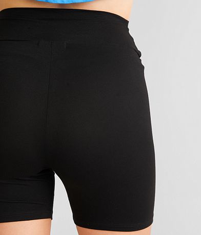 FITZ + EDDI High Waisted Biker Short back pocket view