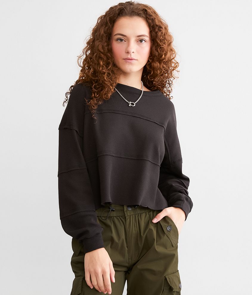 FITZ &#43; EDDI Waffle Knit Top front view