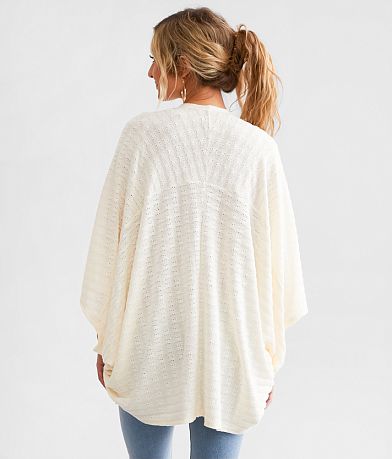 Daytrip Pointelle Cocoon Cardigan back view