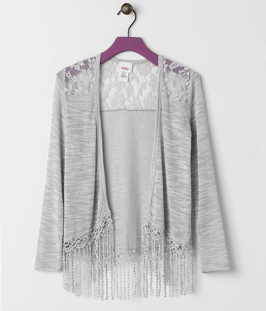 Girls - Daytrip Open Weave Cardigan Sweater front view