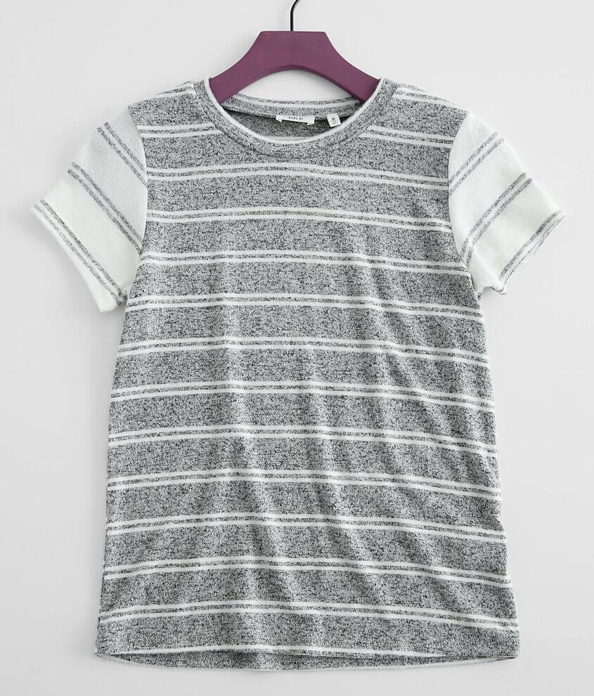Girls - BKE Striped T-Shirt front view