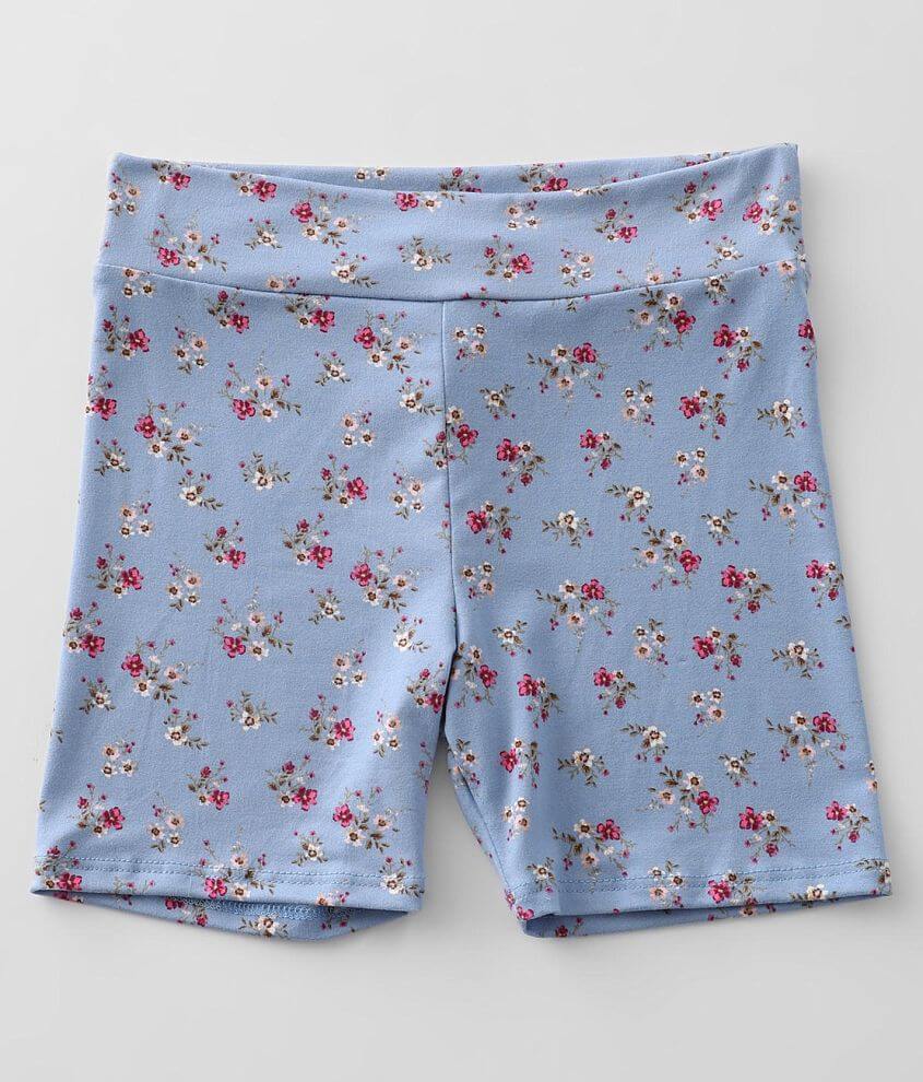 Girls - Daytrip Floral Biker Short front view