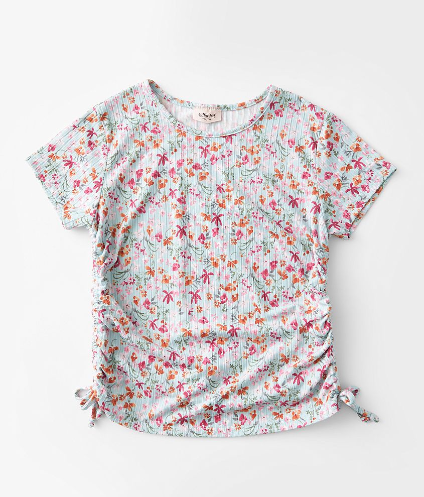 Girls - Willow &#38; Root Faux Cinch Tie Top front view