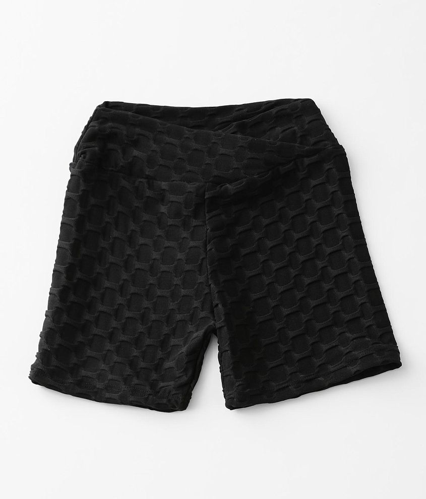 Girls - BKE Honeycomb Biker Short - Girl's Shorts in Black