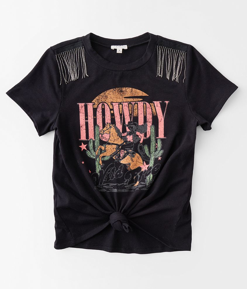 Girls - Modish Rebel Howdy Fringe T-Shirt