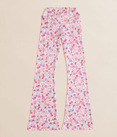 Modish Rebel Girls - Floral Flare Pant front view