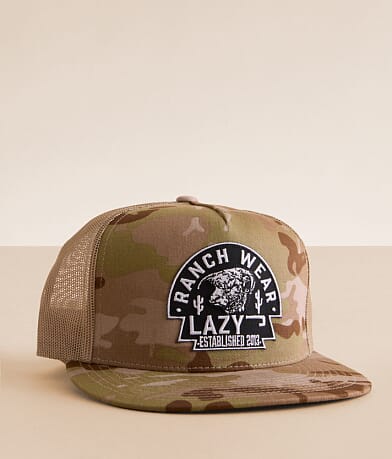 Lazy J Ranch Wear MultiCam® Camo Trucker Hat front view