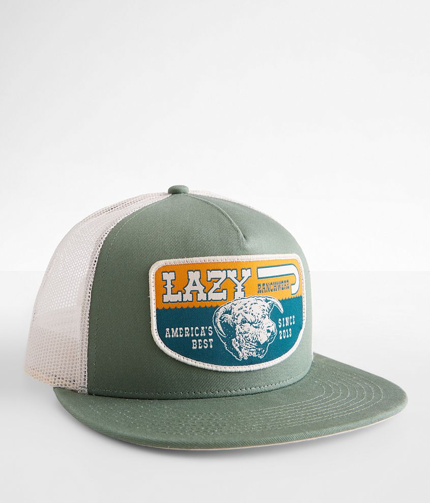 Lazy J Ranch Wear Since 2013 Trucker Hat front view