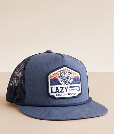 Lazy J Ranch Wear Bull Wagon Trucker Hat front view