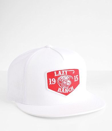Lazy J Ranch Wear Red Ranch Trucker Hat front view