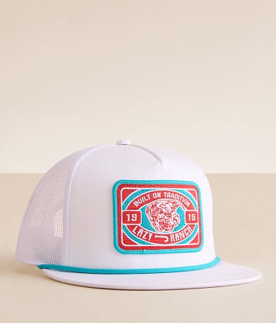 Lazy J Ranch Wear Pen Patch Trucker Hat front view