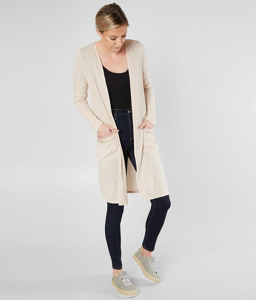 Daytrip Ribbed Cardigan - Women's Sweaters in Cream