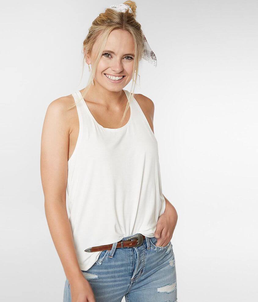 Image of Daytrip Back Lace Trim Tank Top
