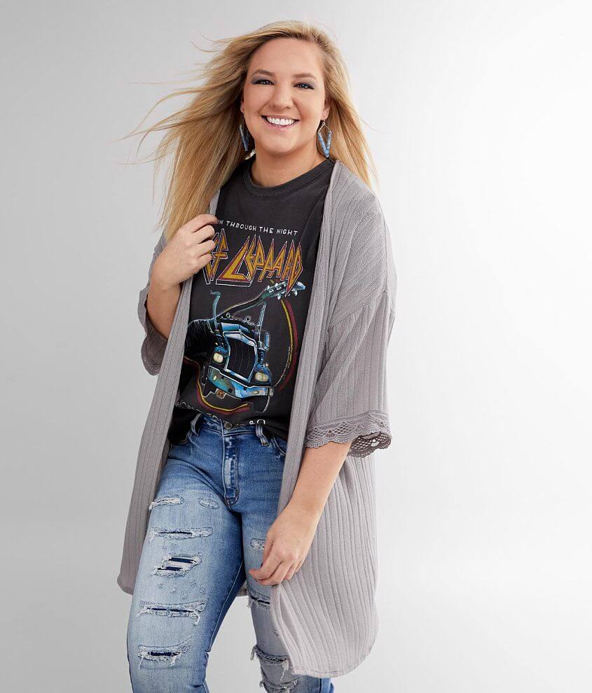 Daytrip Ribbed Knit Cardigan - Plus Size Only