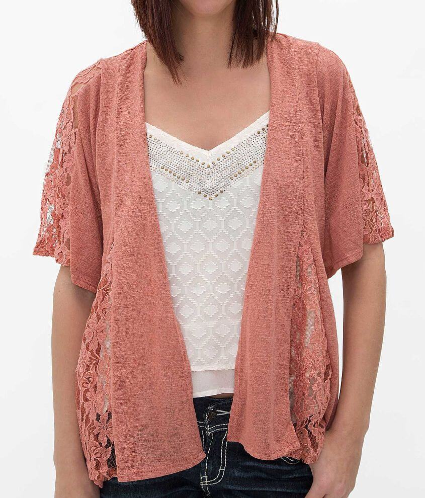 Daytrip Pointelle Cardigan Sweater front view