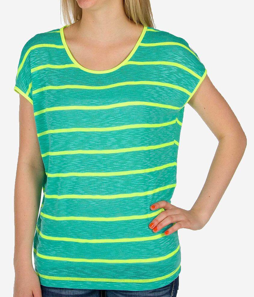 Daytrip Neon Striped Top front view