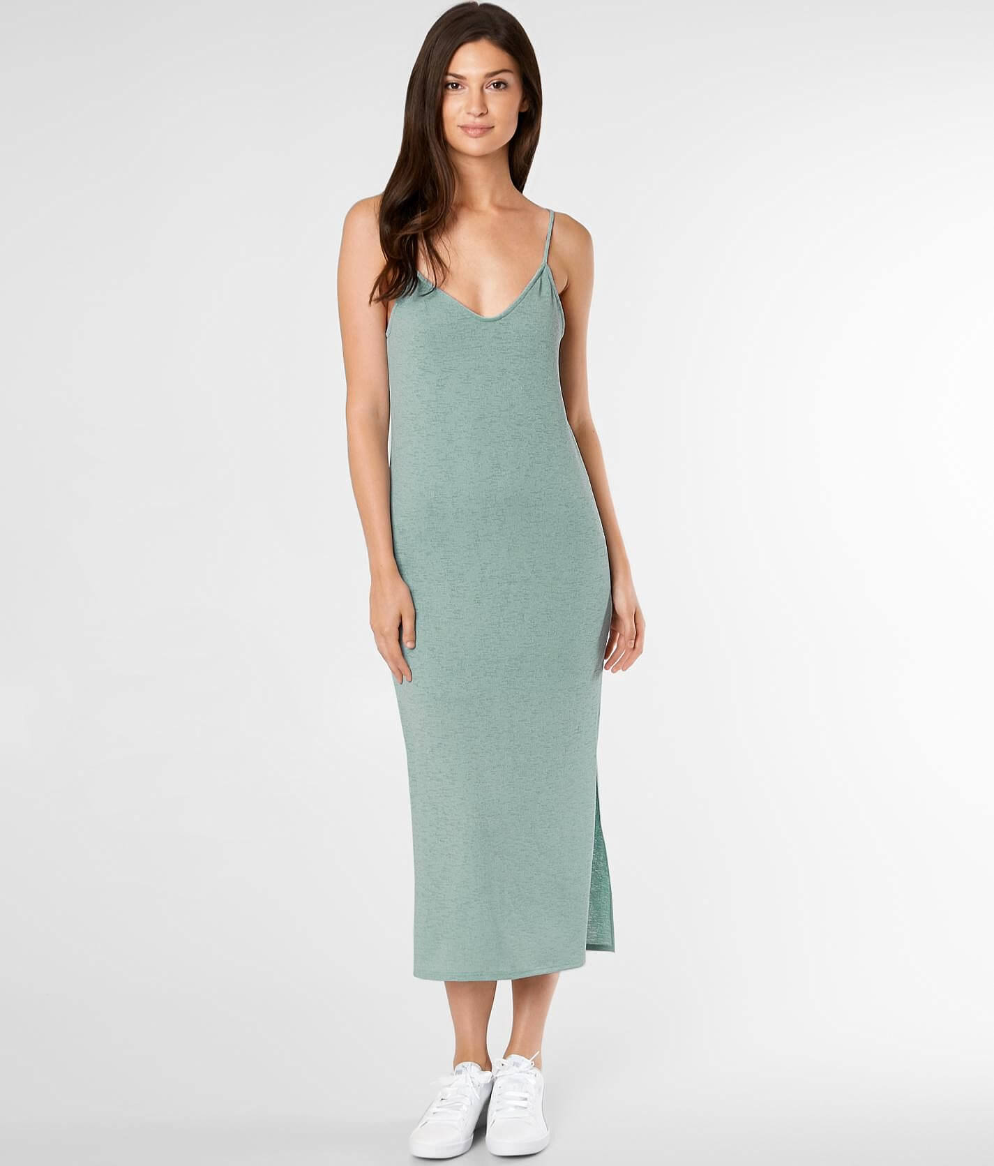 sage green midi slip dress Bella Mia Twist Bust Midi Dress Sage main image 1