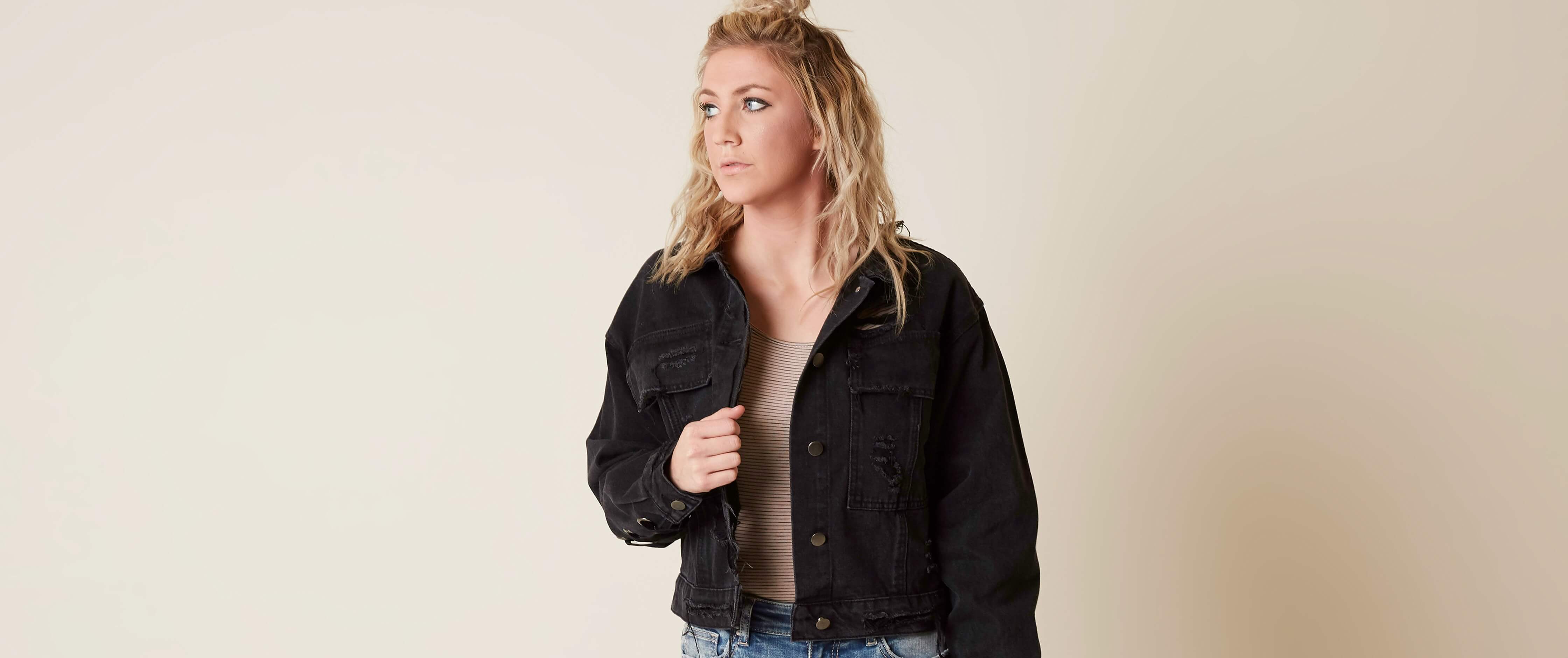 buckle jean jacket