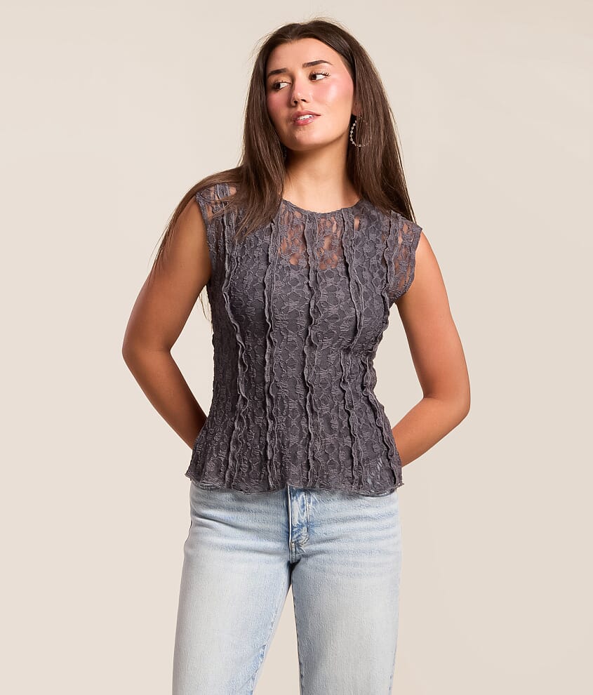 Ruffle Lace Top