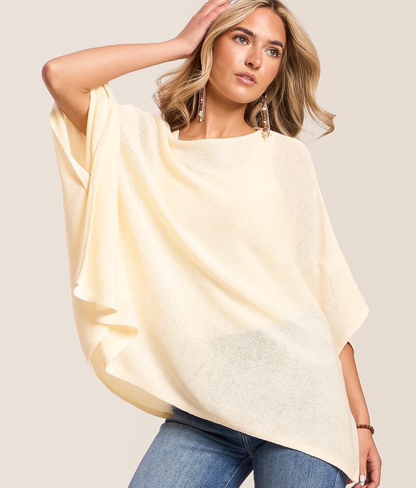 Crew Neck Poncho