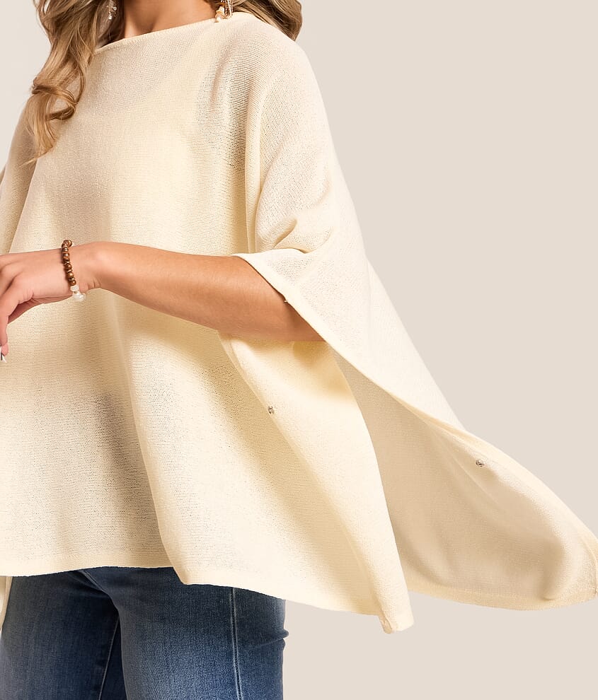 Crew Neck Poncho