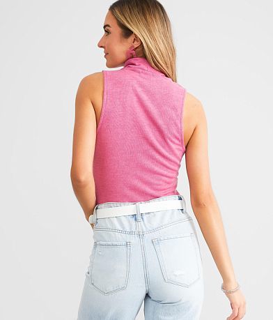LE LIS Cut-Out Tank Bodysuit back view