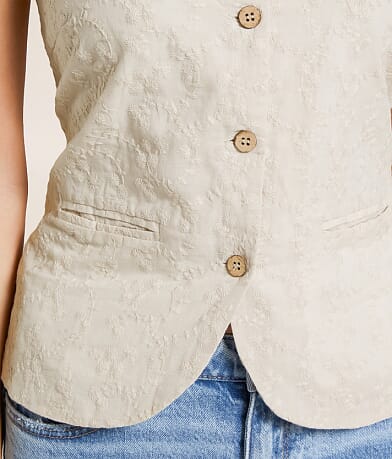Gilli Floral Embroidered High Neck Tank Top - Women's Tank Tops in ...