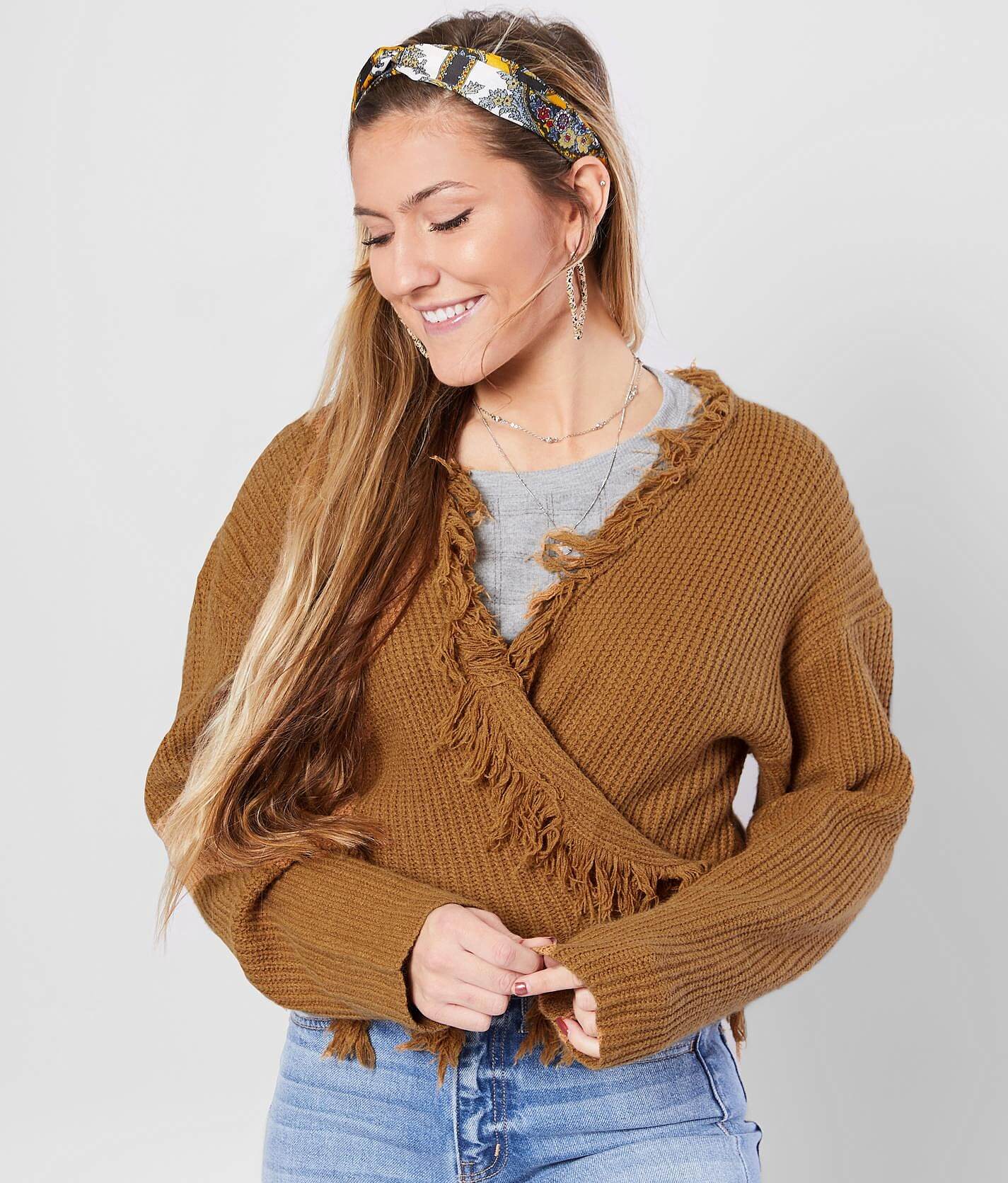 camel cardigan sweater womens