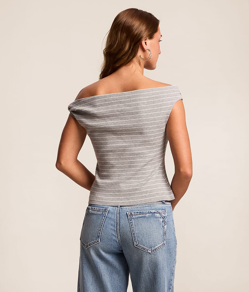 Twisted Off The Shoulder Top - thumbnail 2