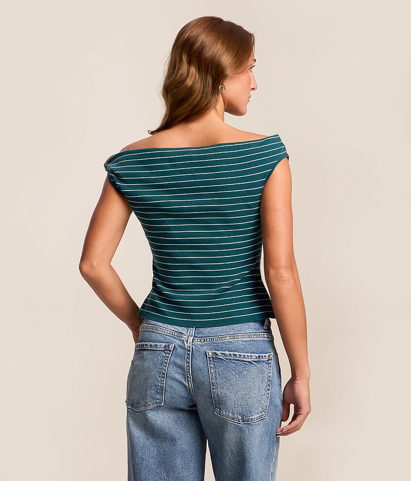 Twisted Off The Shoulder Top - thumbnail 8
