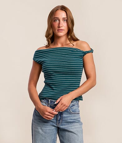Twisted Off The Shoulder Top