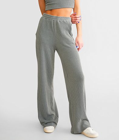 Willow & Root Rib Knit Flare Pant front view