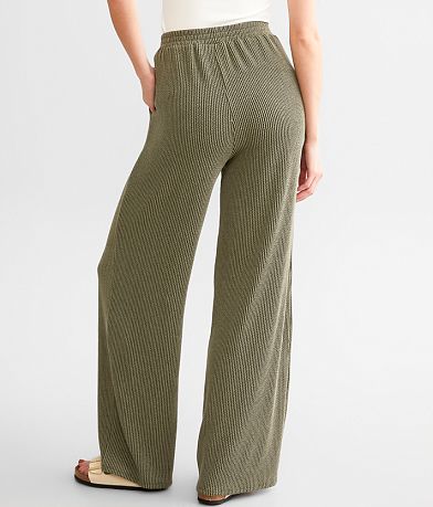 Willow &amp; Root Rib Knit Flare Pant BACK
